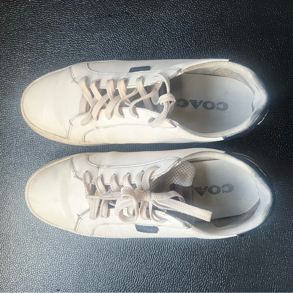 Coach low-top leather sneakers. Size 10